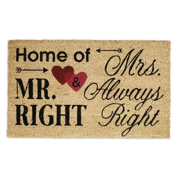 Home Of Mr. & Mrs. Doormat (Pack Of 8) (28239)