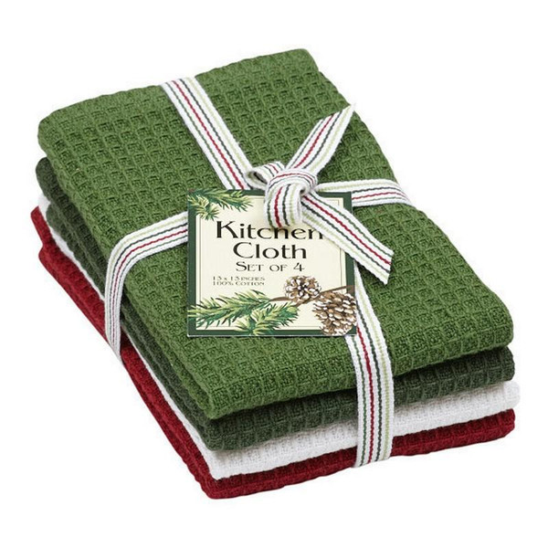 Winter Forest Dishcloths - Set Of 4 (Pack Of 25) (27486)