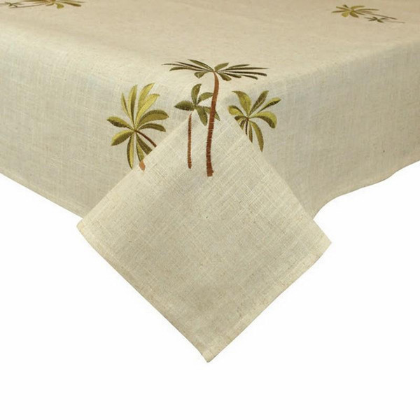 Palm Trees Embroidered Tablecloth (Pack Of 4) (27111)