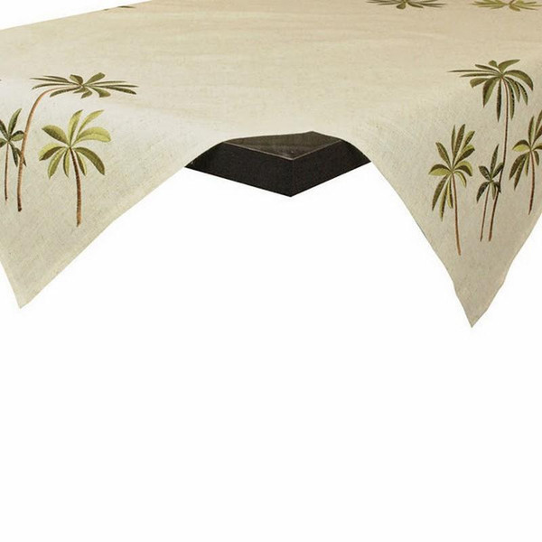 Palm Trees Embroidered Table Topper (Pack Of 10) (27109)