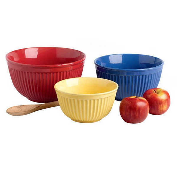 Primary Brights Mixing Bowls - Set Of 3 (Pack Of 4) (26013)
