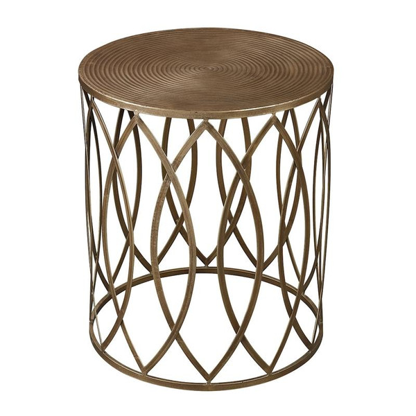 Accent Table In Gold Leaf (138-009)