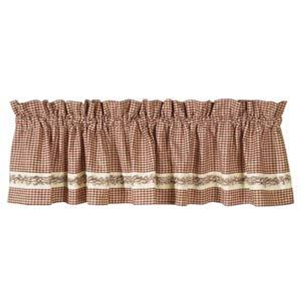 72X14" Burgundy Berry Vine Valance (Pack Of 6) (35008)