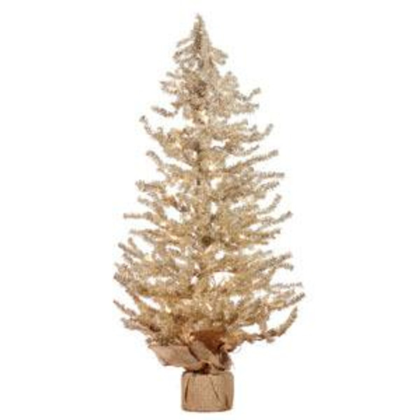 36" Pre-Lit Silver Pine Tree (Pack Of 2) (80181)