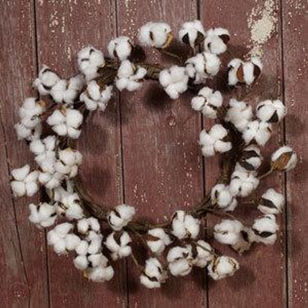 16" Cotton Wreath (Pack Of 3) (83593)