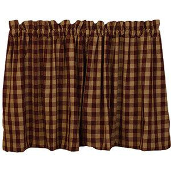 72X24" Cranberry Country Star 24" Lined Tiers (Pack Of 5) (84089)