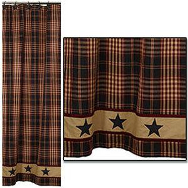 72X72" Village Star Shower Curtain (Pack Of 2) (89574)