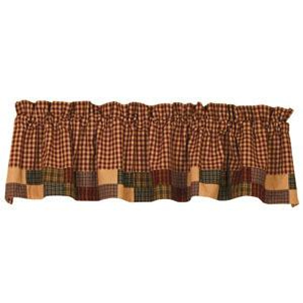 72X14" Rebecca'S Patchwork Valance (Pack Of 5) (93340)