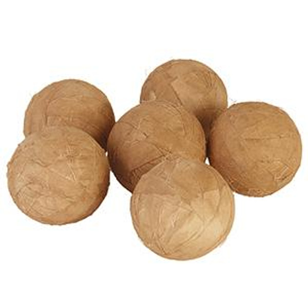Large Tea Stained Rag Balls Set/6 (Pack Of 9) (95394)