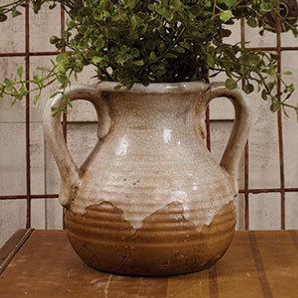 7X6" Small Aged Handled Vase (Pack Of 5) (95924)