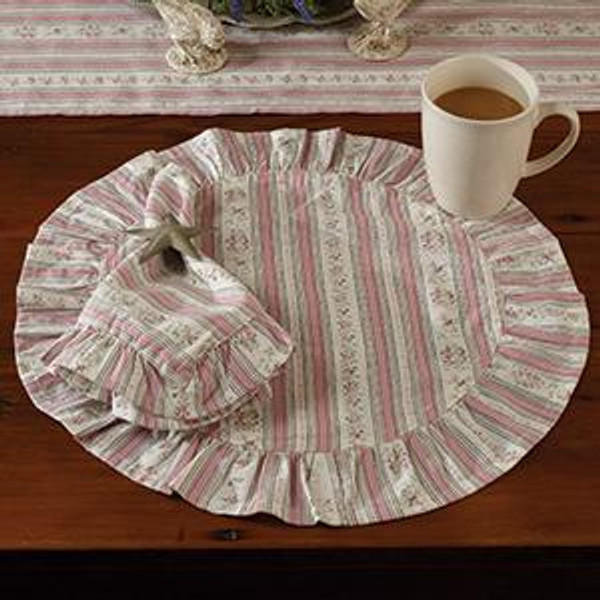Bella Stripe Round Placemat (Pack Of 14) (98850)