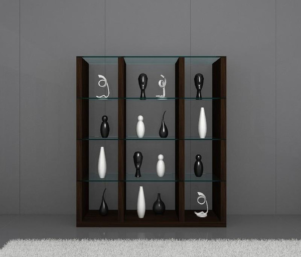 Float Dark Oak Wall Unit