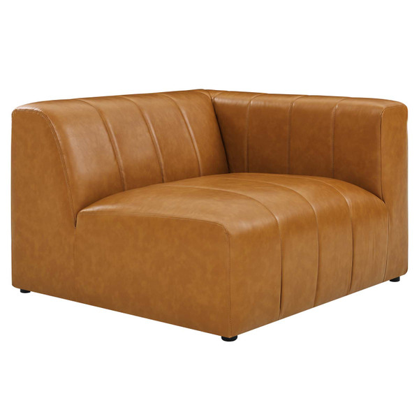 Bartlett Vegan Leather Right-Arm Chair EEI-4395-TAN