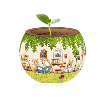 Pintoo Flowerpot Happy Reading Jigsaw Puzzles Set