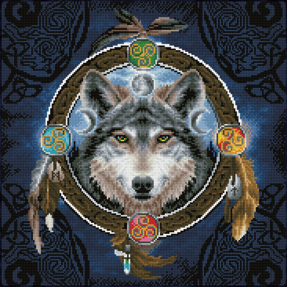 Celtic Wolf Guide Diamond Painting Kit