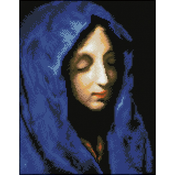 The Blue Madonna (après Carlo Dolci) Diamond Dotz Diamond Painting Kit