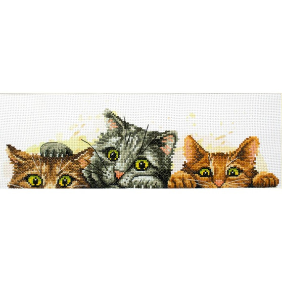 Curious Kittens No Count Cross Stitch Kit