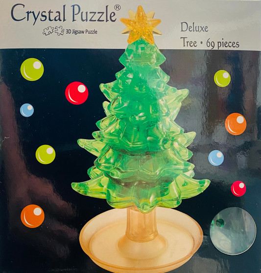 Crystal Puzzle Green Xmas Tree