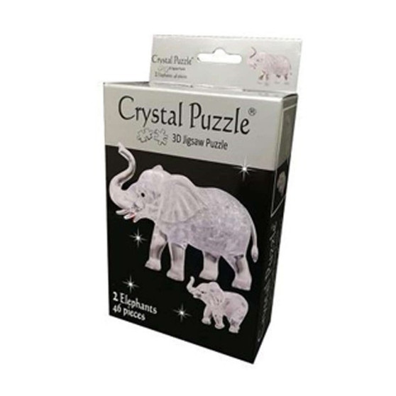 Crystal Puzzle Elephants