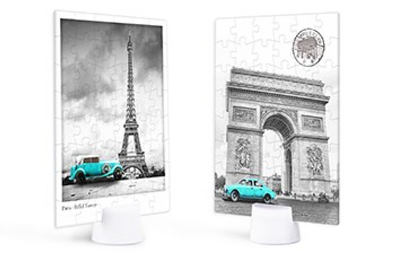 48 Piece  Paris Vacation - Double Sided Jig Saw Puzzle 48piece