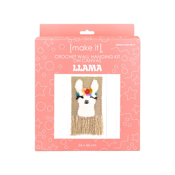 Llama Crochet Wall Hanging Kit