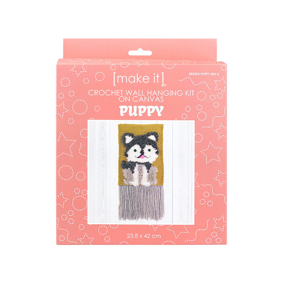 Puppy Crochet Wall Hanging Kit