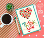 Thank You Heart Greeting Card Diamond Painting Kit