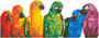 Rainbow Parrots Diamond Painting Kit