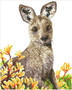 Kangaroo & Kangaroo Paw Diamond Dotz Diamond Painting Kit