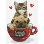 Friends Forever No Count Cross Stitch Kit