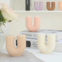 2 x Elegant U Shaped Candles Set B