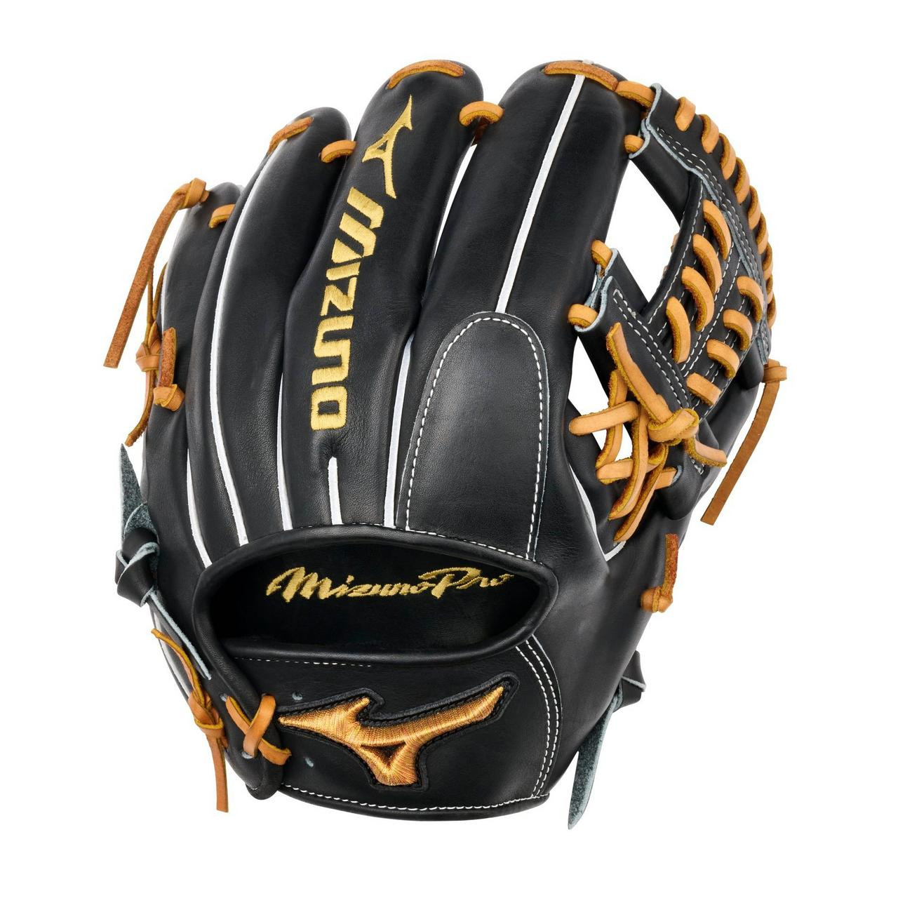 ウェア 756 mizuno pro abaseball products major Mizuno Pro Baseball Glove 12.75 Inch Black Right Hand Throw
