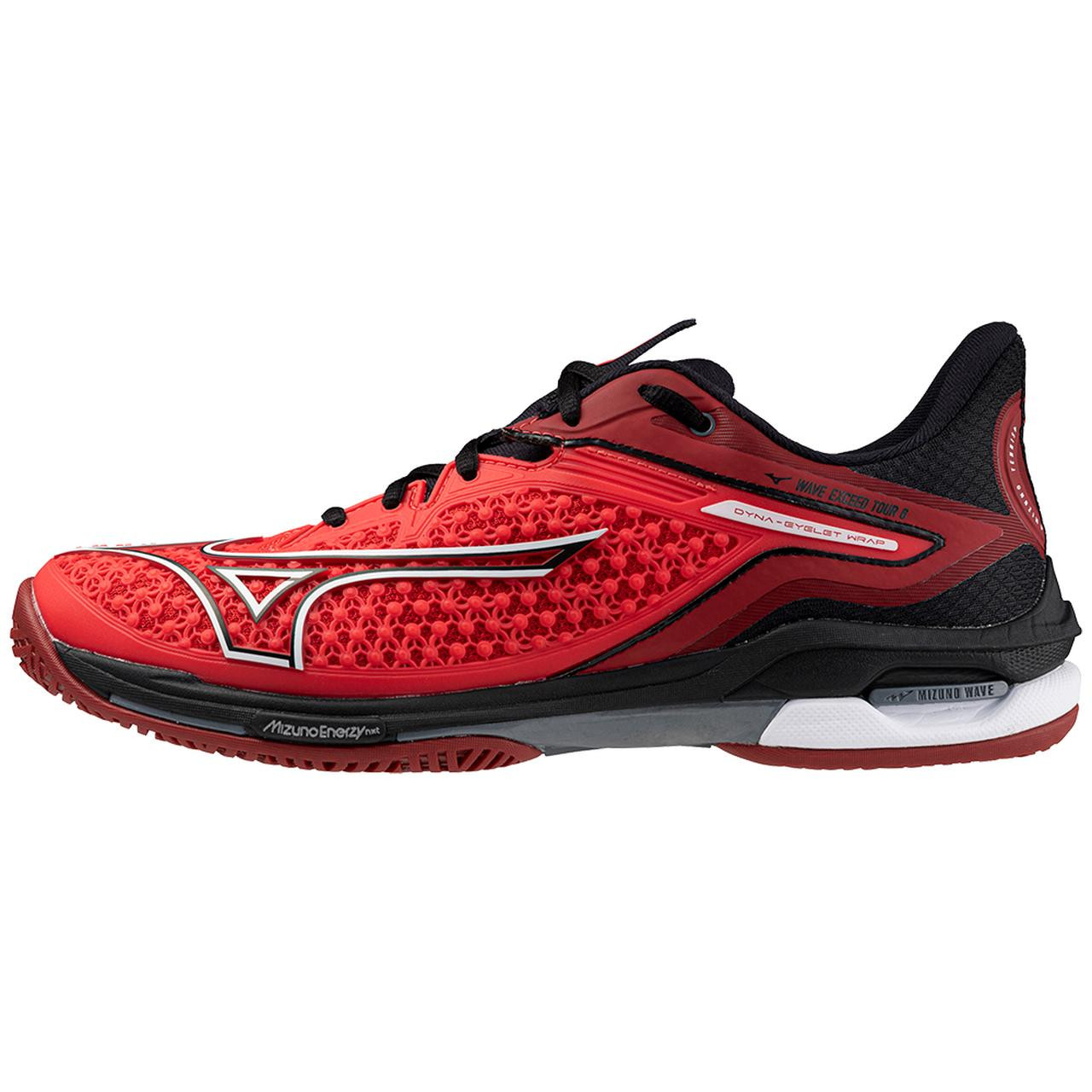 ミズノ WaveExceed Tour 6 AC 27.5 Wave Exceed Tour 6 AC Men's Tennis Shoe, Radiant Red/White