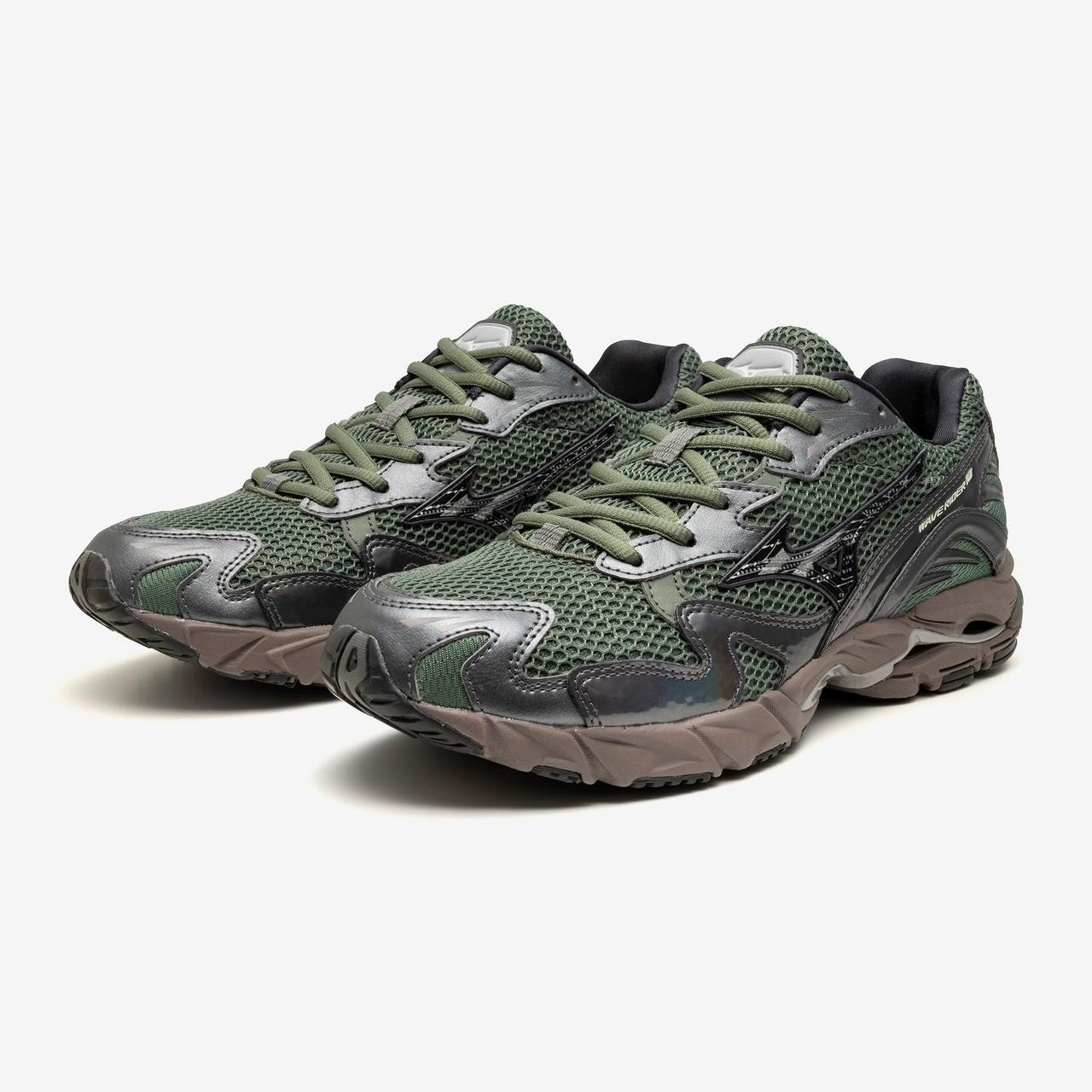 シューズ・サンダルその他 MIZUNO Men's Wave Rider 10 Agavi Green Black Sand llic G 5900594EBS_w_1280&h_1280&
