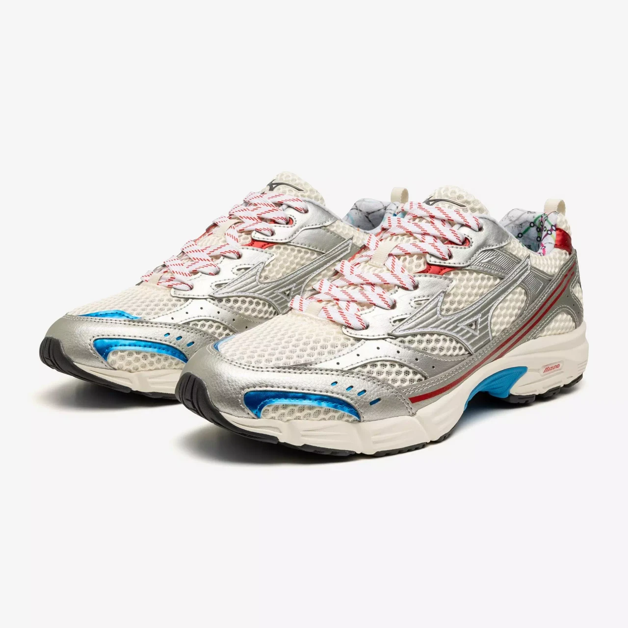 MXR Sportstyle Sneaker, Pristine/High Risk Red - Mizuno USA