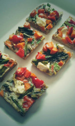 Roasted Asparagus Squares with Walnut Crust *Gluten Free