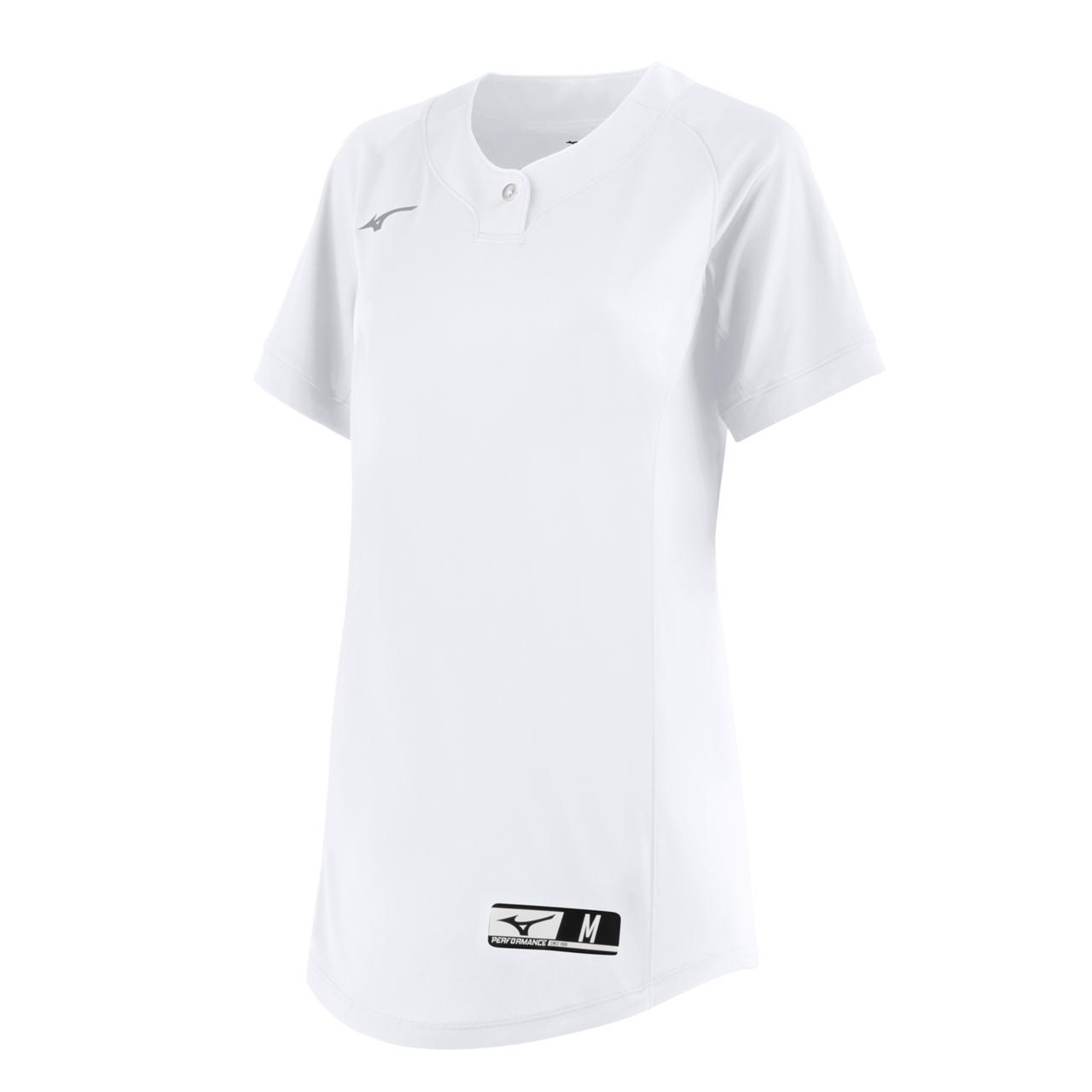 Mizuno Aerolite 2-Button Softball Jersey - Team Apparel, Moisture-Wicking Baseball Style Jersey