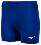 Mizuno Women's Core Vortex Volleyball Shorts in Navy Blue & Black Spandex -  Spandex Shorts in 4 inseam - Lots of Colors & Styles