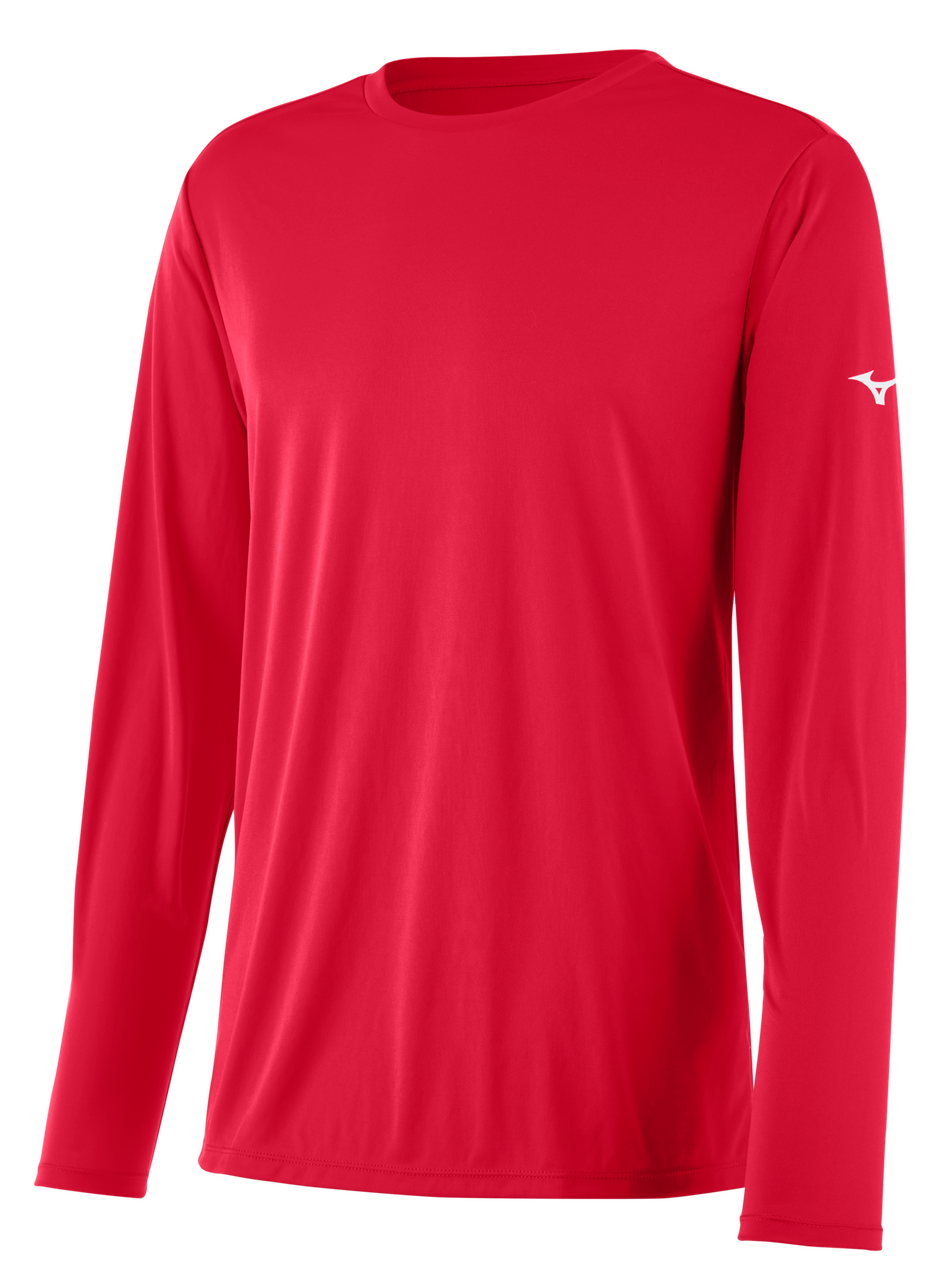 Camiseta Mizuno Manga Larga Para Mujer - Roja
