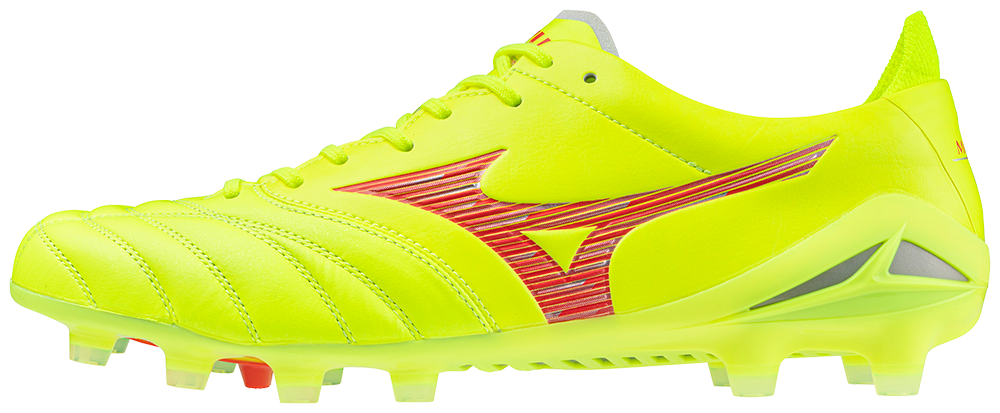 Mizuno Morelia Neo 蛍光イエロー Morelia Neo IV Elite FG Firm Ground KL Soccer Cleat, Safety