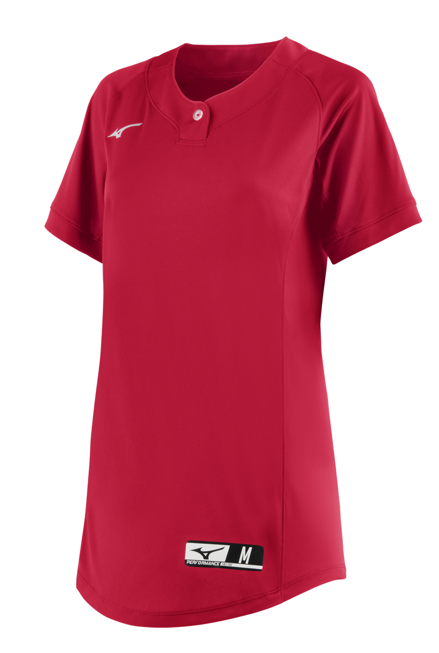 Women's NXT 1-Button Short Sleeve Softball Jersey - Mizuno USA