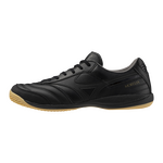 Morelia Sala Elite Indoor Soccer Shoe, Unlimited Black - Mizuno USA