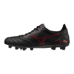 Mizuno Morelia Neo 2サッカーシューズ ブラック/レッド Morelia Neo IV FG Firm Ground Made in Japan KL Soccer Cleat, Black