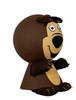 Piñata bolita Oso Masha