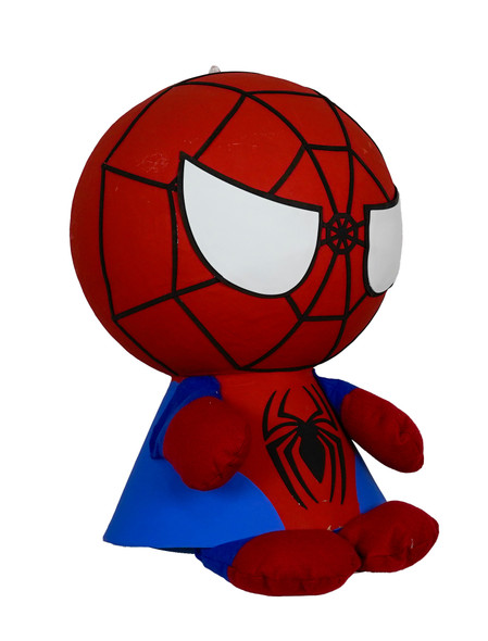 Piñata bolita Spiderman logo negro
