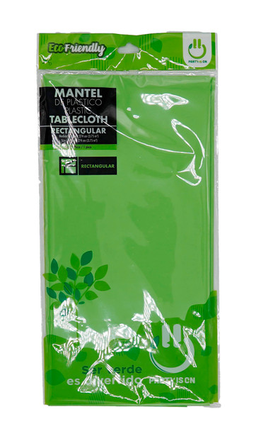 Mantel Rectangular Verde 137x274cm Party Is One