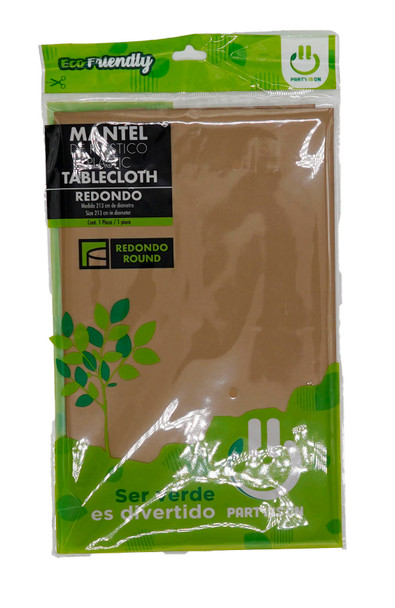 Mantel Redondo Dorado 213cm de radio Party Is One