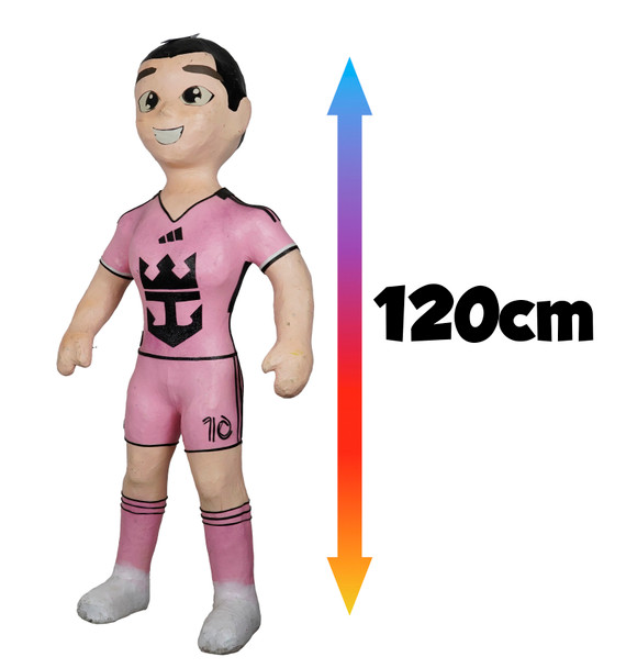 Piñata figura M Messi Inter Miami 120cm de altura