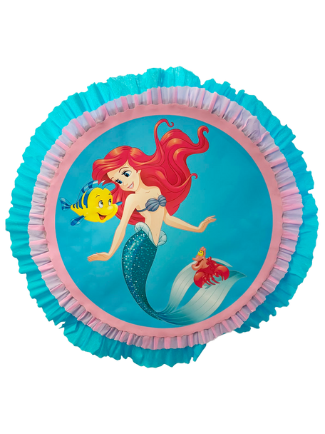 Piñata tambor de la Sirenita Ariel