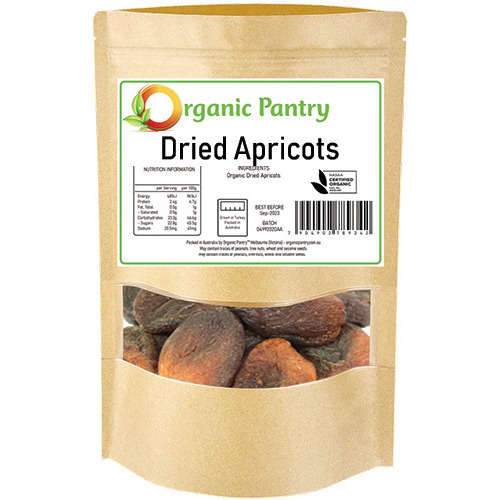 Organic Pantry Dried Apricots 1kg(NASAA)